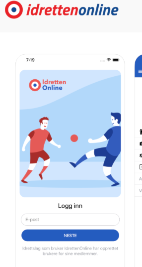 Prøv appen vår! IdrettenOnline